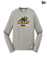 Mott Community College Baseball Logo Full BSBL - New Era Performance Long Sleeve