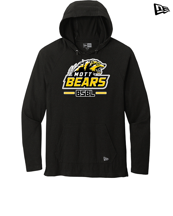 Mott Community College Baseball Logo Full BSBL - New Era Tri-Blend Hoodie