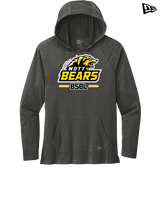 Mott Community College Baseball Logo Full BSBL - New Era Tri-Blend Hoodie