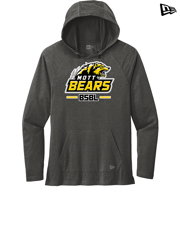 Mott Community College Baseball Logo Full BSBL - New Era Tri-Blend Hoodie