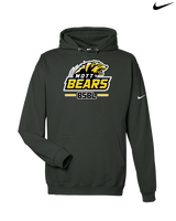 Mott Community College Baseball Logo Full BSBL - Nike Club Fleece Hoodie