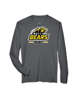 Mott Community College Baseball Logo Full BSBL - Performance Longsleeve