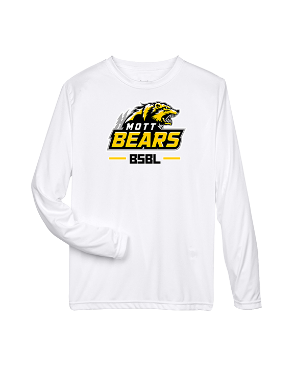 Mott Community College Baseball Logo Full BSBL - Performance Longsleeve