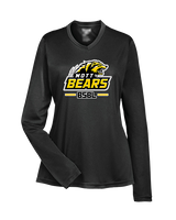 Mott Community College Baseball Logo Full BSBL - Womens Performance Longsleeve