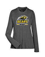 Mott Community College Baseball Logo Full BSBL - Womens Performance Longsleeve