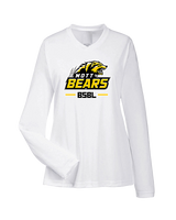 Mott Community College Baseball Logo Full BSBL - Womens Performance Longsleeve