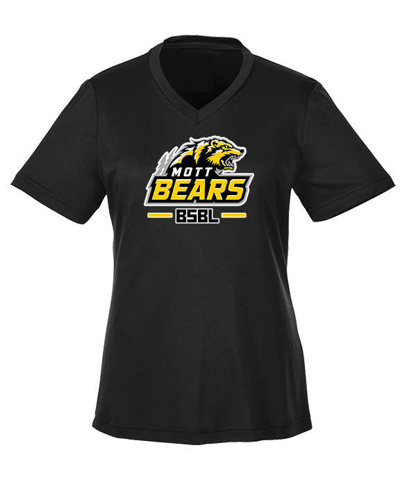 Mott Community College Baseball Logo Full BSBL - Womens Performance Shirt