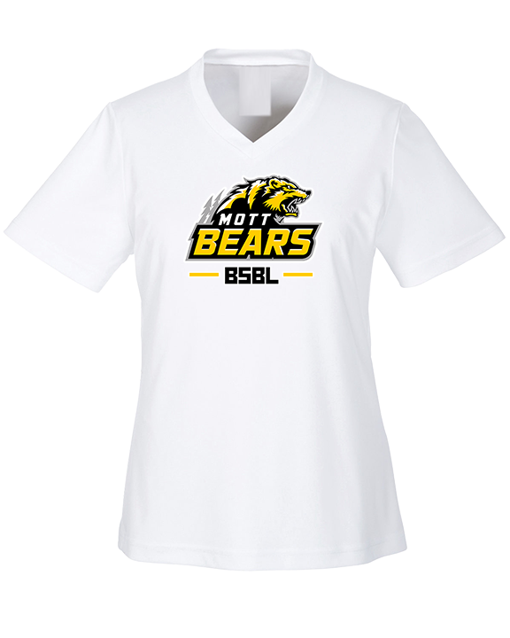 Mott Community College Baseball Logo Full BSBL - Womens Performance Shirt