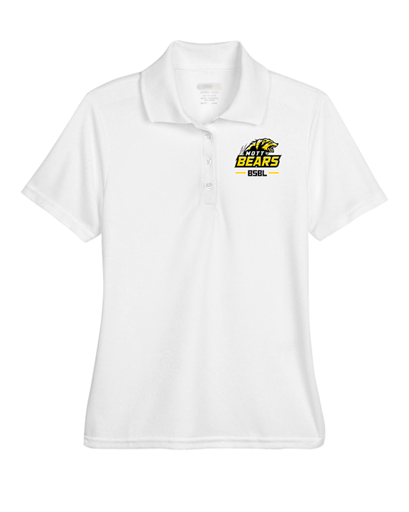 Mott Community College Baseball Logo Full BSBL - Womens Polo