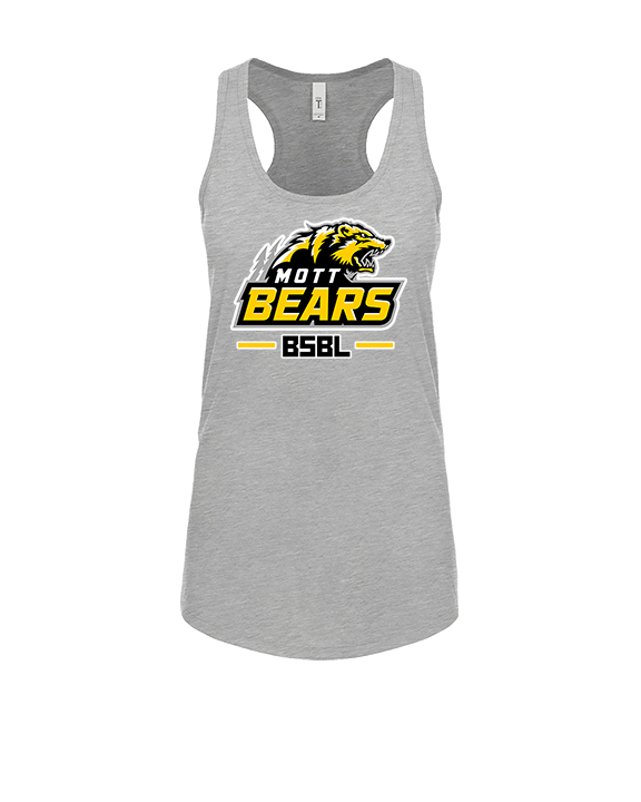 Mott Community College Baseball Logo Full BSBL - Womens Tank Top