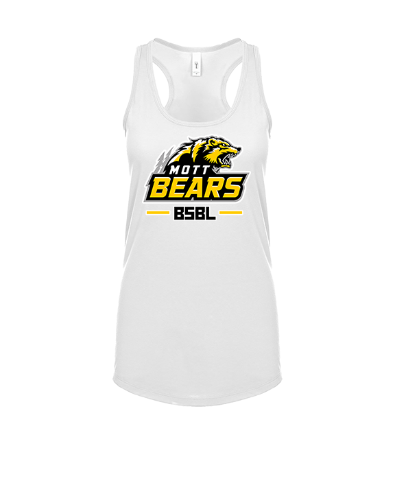 Mott Community College Baseball Logo Full BSBL - Womens Tank Top