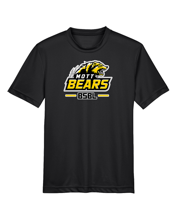 Mott Community College Baseball Logo Full BSBL - Youth Performance Shirt