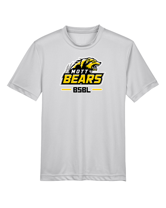 Mott Community College Baseball Logo Full BSBL - Youth Performance Shirt