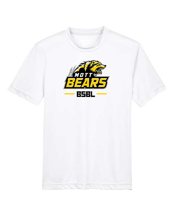 Mott Community College Baseball Logo Full BSBL - Youth Performance Shirt