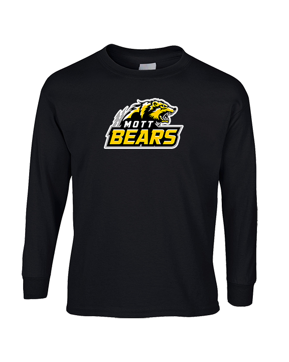 Mott Community College Baseball Logo Full Logo - Cotton Longsleeve