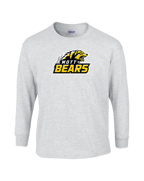 Mott Community College Baseball Logo Full Logo - Cotton Longsleeve