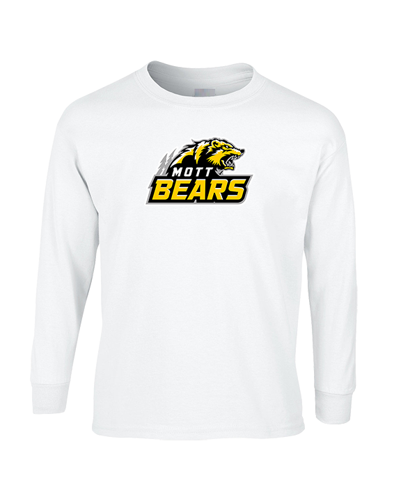 Mott Community College Baseball Logo Full Logo - Cotton Longsleeve