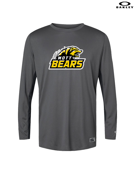 Mott Community College Baseball Logo Full Logo - Mens Oakley Longsleeve