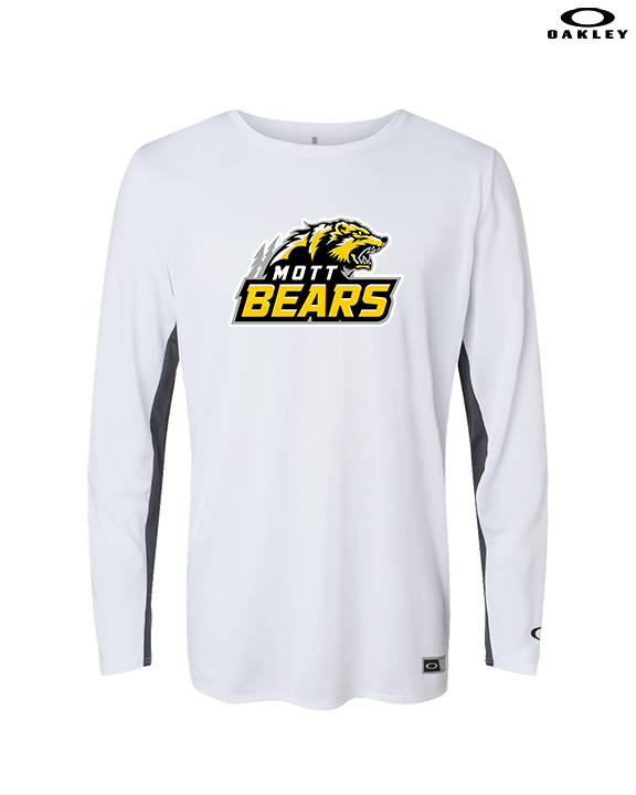 Mott Community College Baseball Logo Full Logo - Mens Oakley Longsleeve