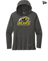 Mott Community College Baseball Logo Full Logo - New Era Tri-Blend Hoodie