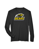 Mott Community College Baseball Logo Full Logo - Performance Longsleeve