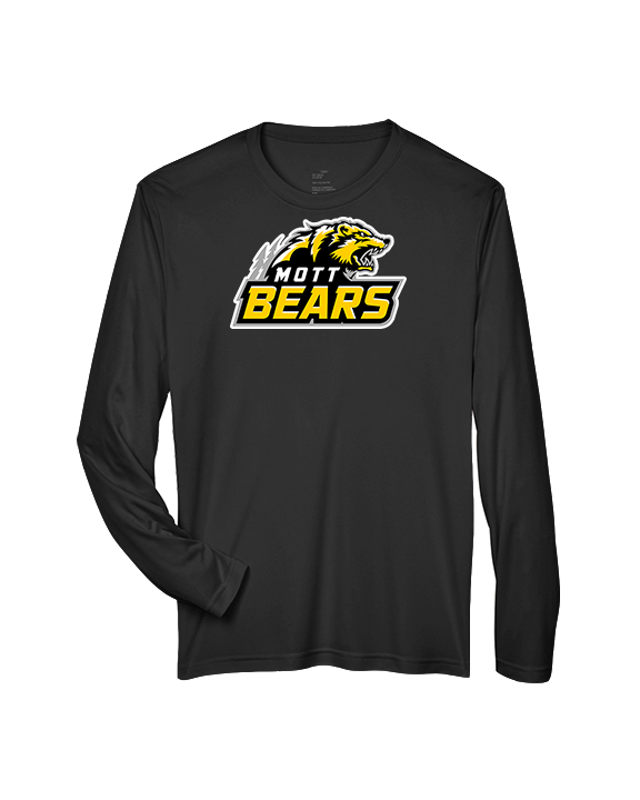 Mott Community College Baseball Logo Full Logo - Performance Longsleeve