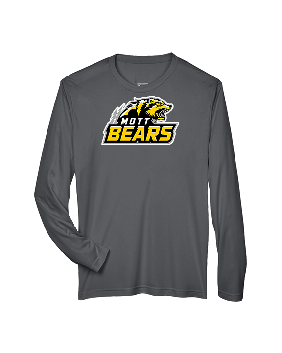 Mott Community College Baseball Logo Full Logo - Performance Longsleeve