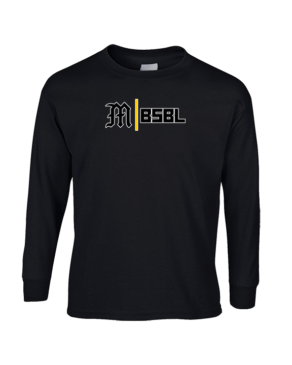 Mott Community College Baseball Logo M BSBL - Cotton Longsleeve