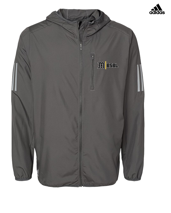 Mott Community College Baseball Logo M BSBL - Mens Adidas Full Zip Jacket