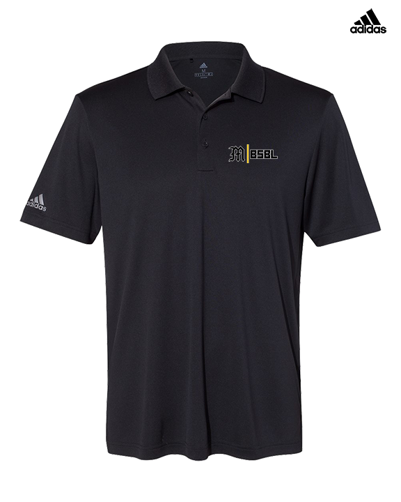 Mott Community College Baseball Logo M BSBL - Mens Adidas Polo