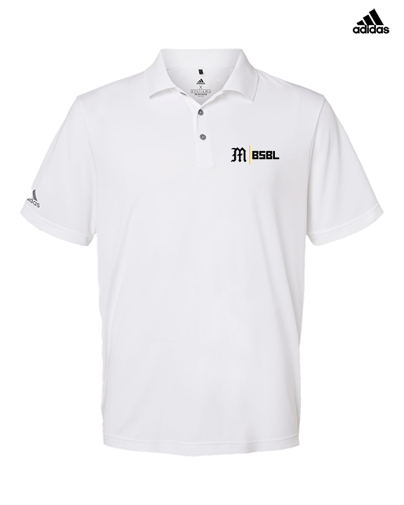 Mott Community College Baseball Logo M BSBL - Mens Adidas Polo