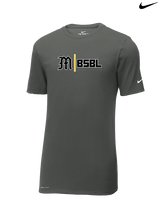 Mott Community College Baseball Logo M BSBL - Mens Nike Cotton Poly Tee