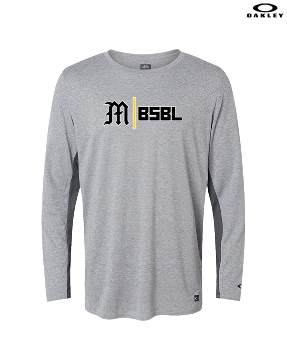 Mott Community College Baseball Logo M BSBL - Mens Oakley Longsleeve