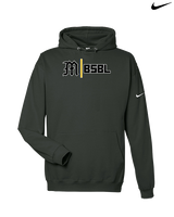 Mott Community College Baseball Logo M BSBL - Nike Club Fleece Hoodie