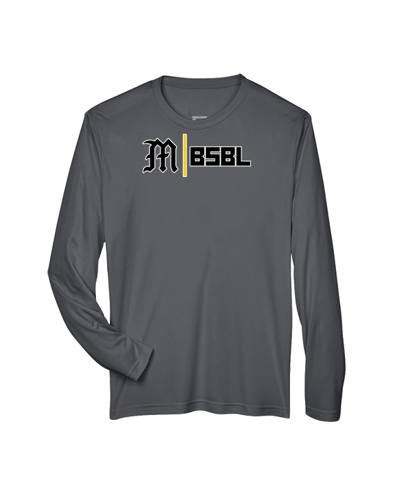 Mott Community College Baseball Logo M BSBL - Performance Longsleeve