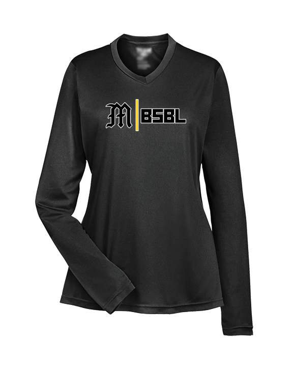 Mott Community College Baseball Logo M BSBL - Womens Performance Longsleeve