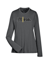 Mott Community College Baseball Logo M BSBL - Womens Performance Longsleeve