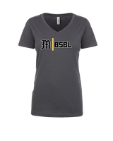 Mott Community College Baseball Logo M BSBL - Womens Vneck