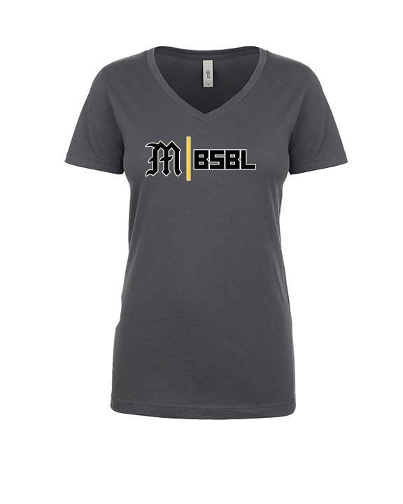 Mott Community College Baseball Logo M BSBL - Womens Vneck