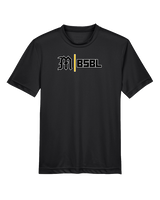 Mott Community College Baseball Logo M BSBL - Youth Performance Shirt