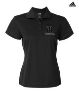 Mott Community College Baseball Logo M Baseball - Adidas Womens Polo