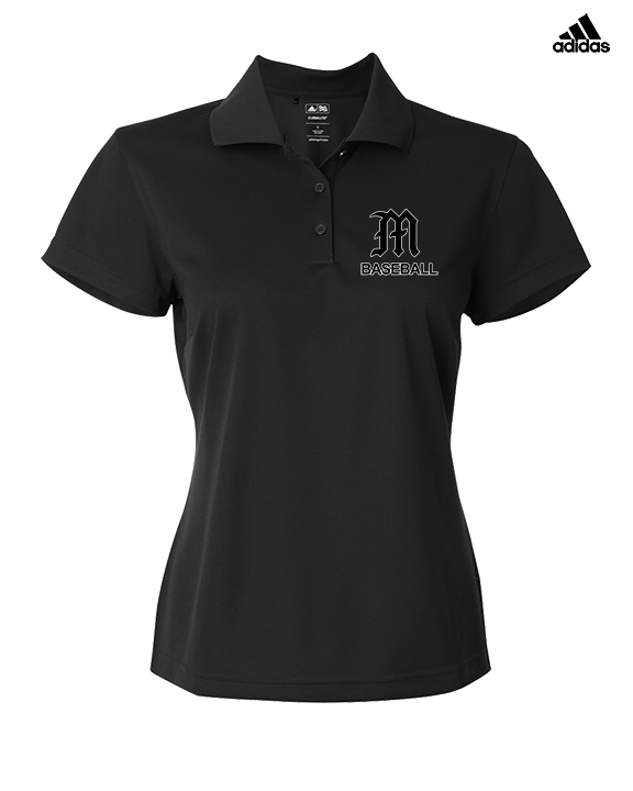 Mott Community College Baseball Logo M Baseball - Adidas Womens Polo