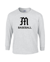 Mott Community College Baseball Logo M Baseball - Cotton Longsleeve