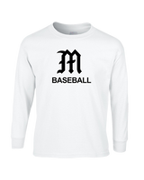 Mott Community College Baseball Logo M Baseball - Cotton Longsleeve