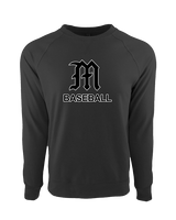 Mott Community College Baseball Logo M Baseball - Crewneck Sweatshirt