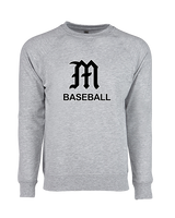 Mott Community College Baseball Logo M Baseball - Crewneck Sweatshirt