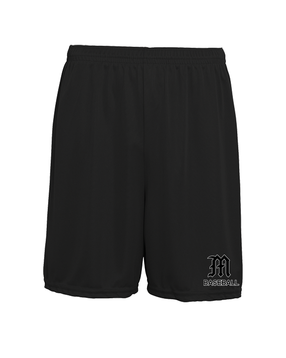 Mott Community College Baseball Logo M Baseball - Mens 7inch Training Shorts