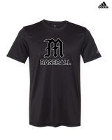 Mott Community College Baseball Logo M Baseball - Mens Adidas Performance Shirt