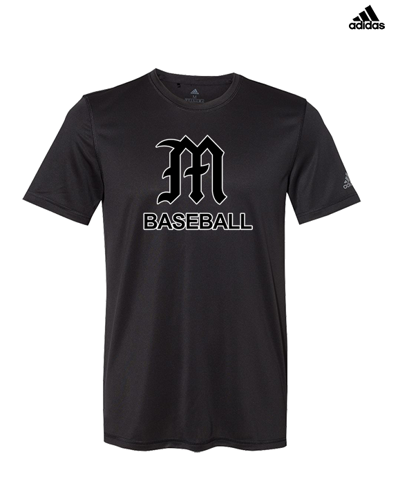 Mott Community College Baseball Logo M Baseball - Mens Adidas Performance Shirt