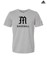 Mott Community College Baseball Logo M Baseball - Mens Adidas Performance Shirt